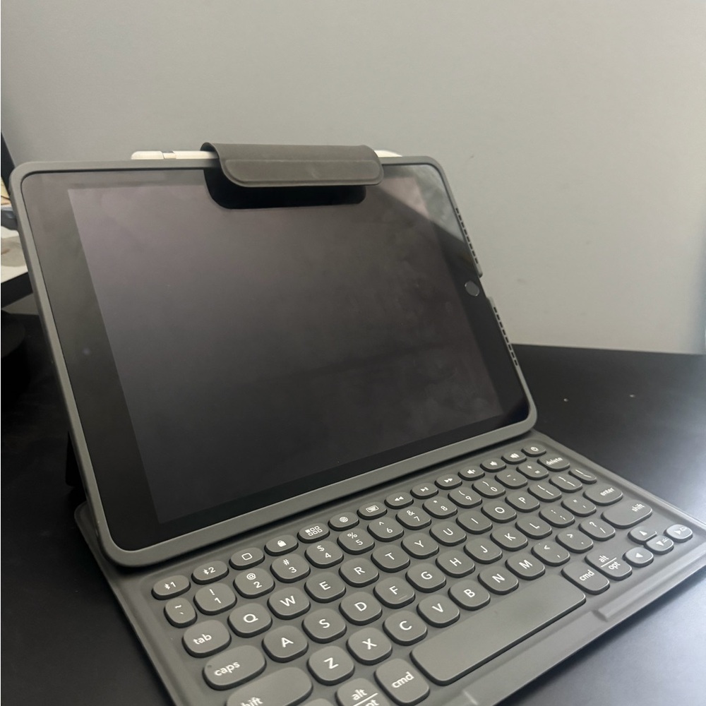 Apple Gray Tablet with Keyboard